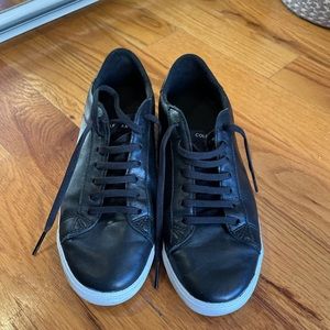 Cole Haan black leather sneakers